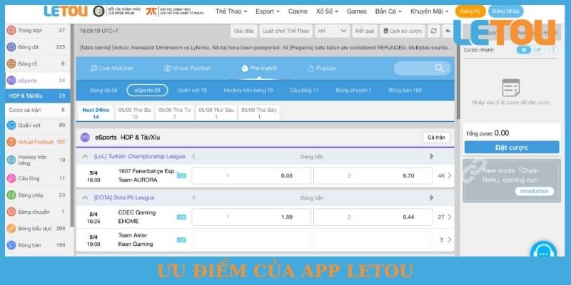 Ưu điểm của app Letou